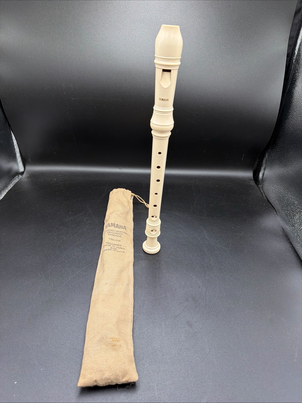 Yamaha recorder soprano baroque YRS - 24B with bag made in Japan